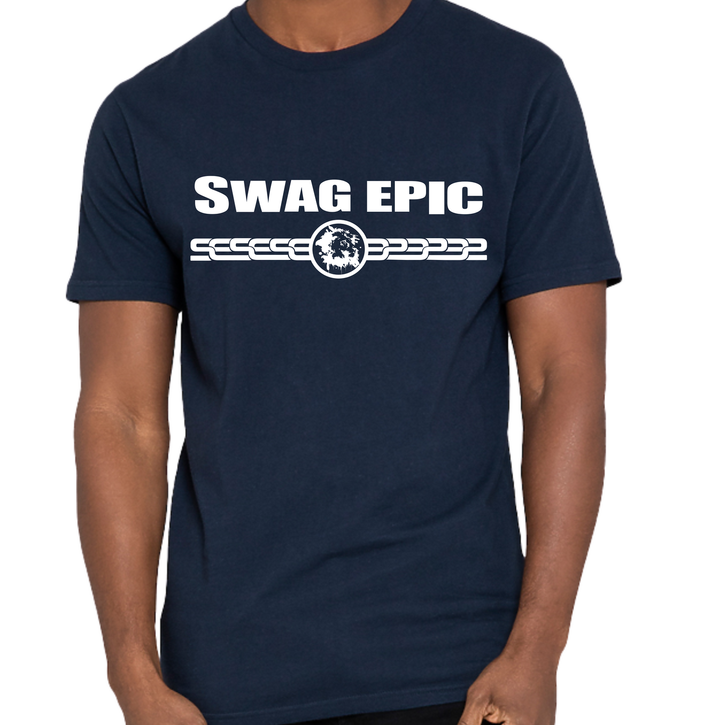 "ORIGINAL SWAG" (NAVY BLUE) MEN'S PREMIUM LUX T-SHIRT