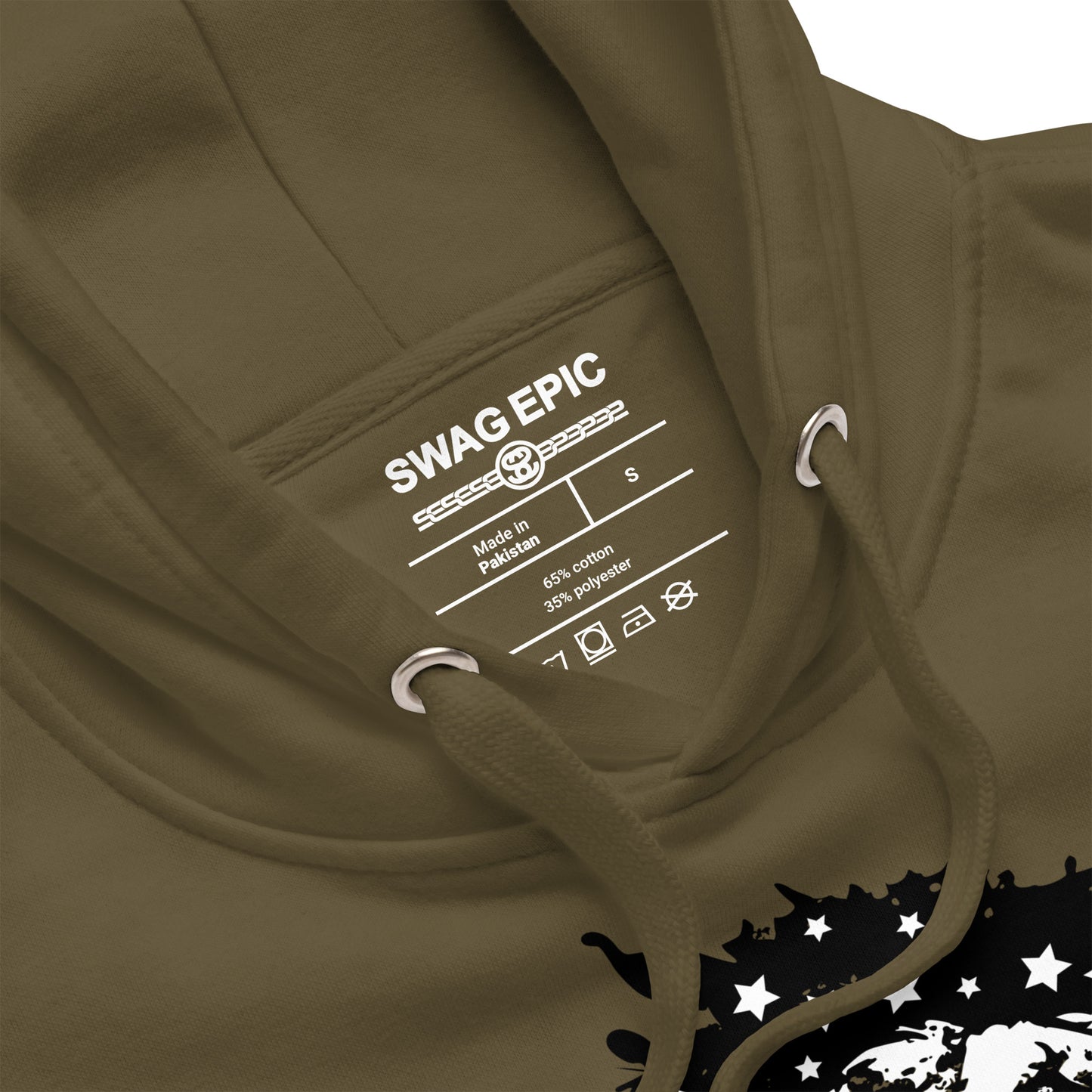 "SWAG LEGEND SS" (MILITARY GREEN) HEAVYWEIGHT HOODIE