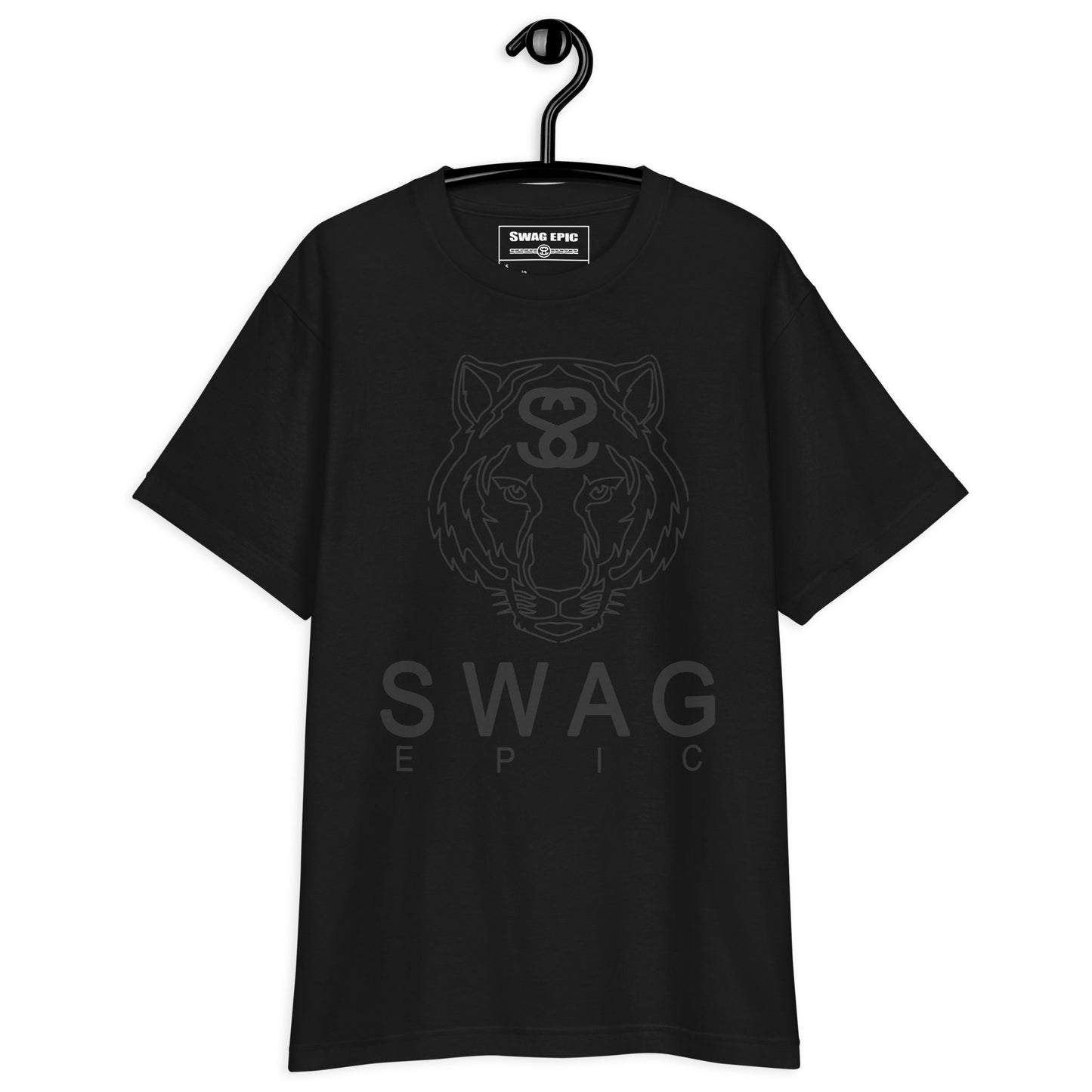 "TIGER FACE" (BLACK) DELUXE T-SHIRT