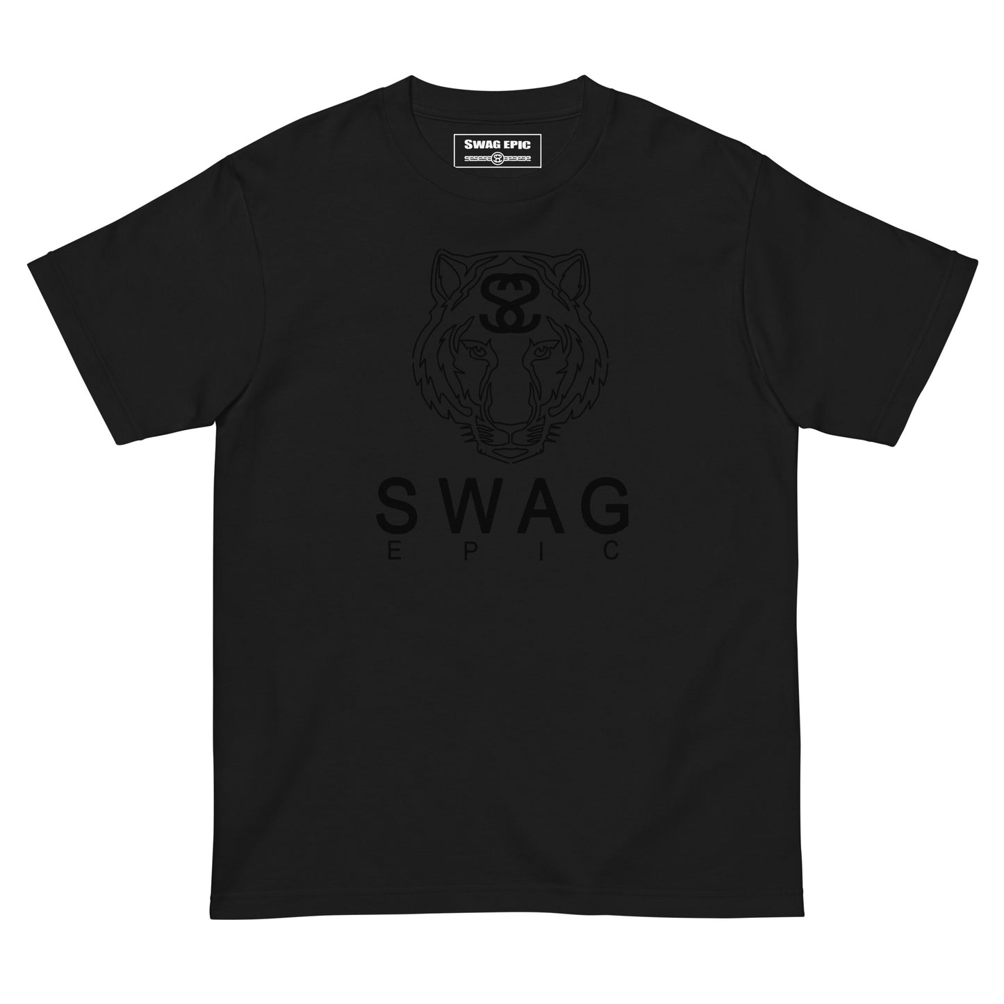 "TIGER FACE" (BLACK) DELUXE T-SHIRT