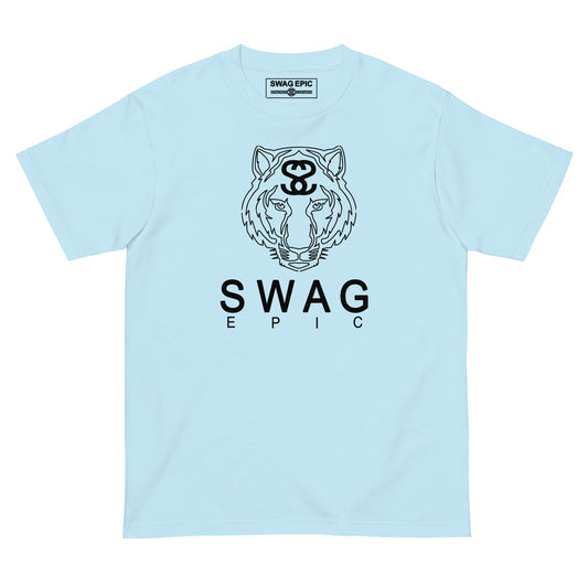 "TIGER FACE" (LIGHT BLUE) DELUXE T-SHIRT