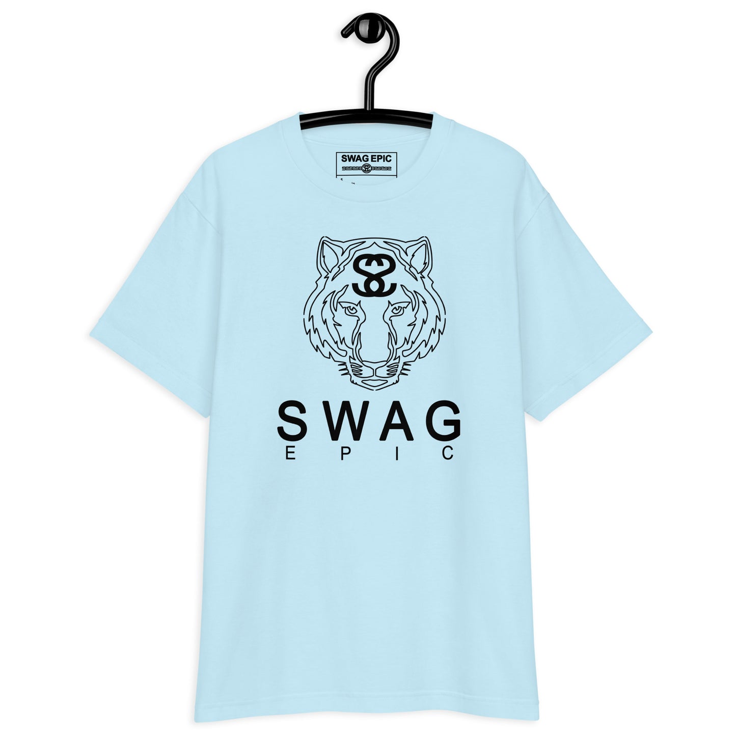 "TIGER FACE" (LIGHT BLUE) DELUXE T-SHIRT