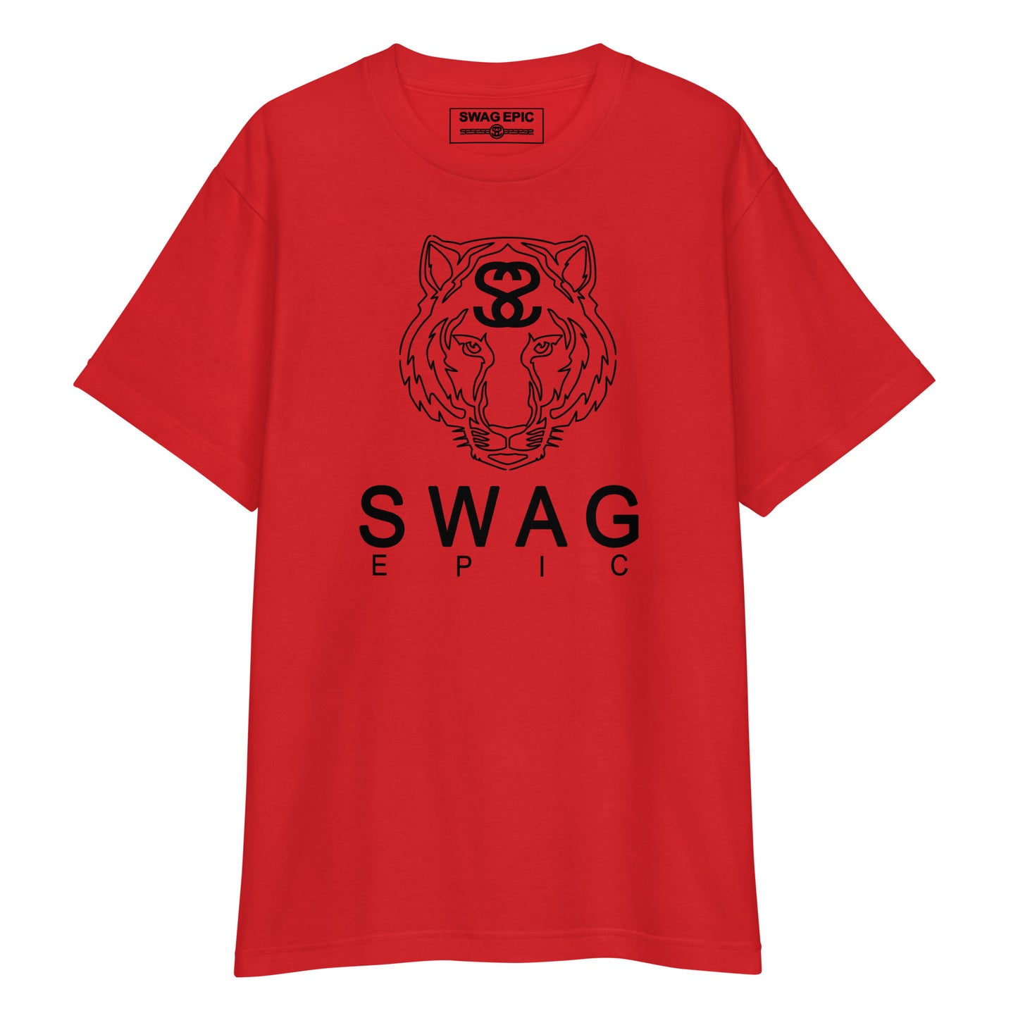 "TIGER FACE" (RED) DELUXE T-SHIRT