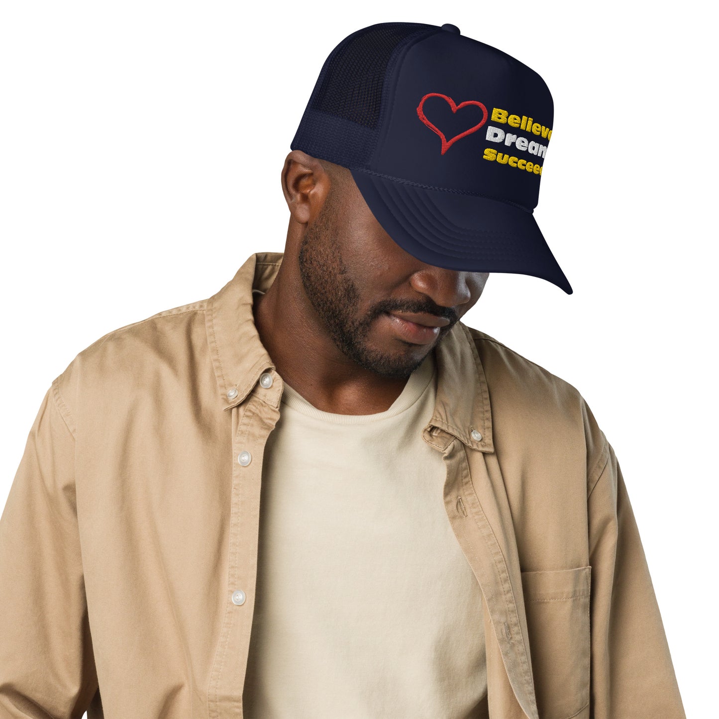 "DREAM AND BELIEVE" FOAM TRUCKER HAT