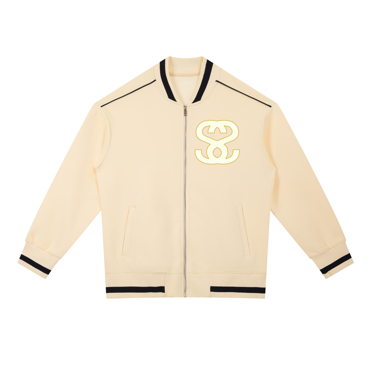 Contrast Piping Zip Bomber Jacket - "New Attitude"