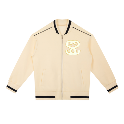 Contrast Piping Zip Bomber Jacket - "New Attitude"