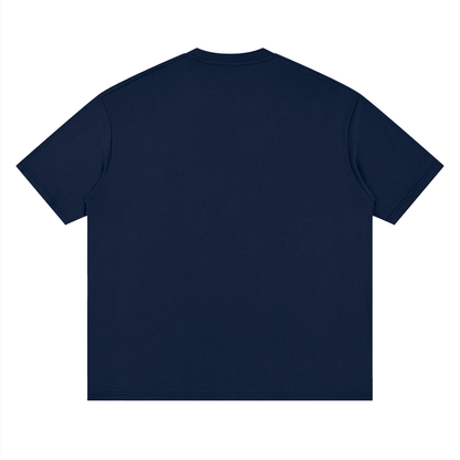 Streetwear Loose Drop Shoulder T-Shirt - Four Wheels move the body