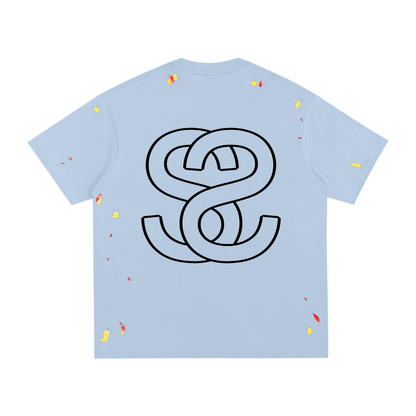 Paint Splatter Cotton T-Shirt – "Summer Swag" Collection