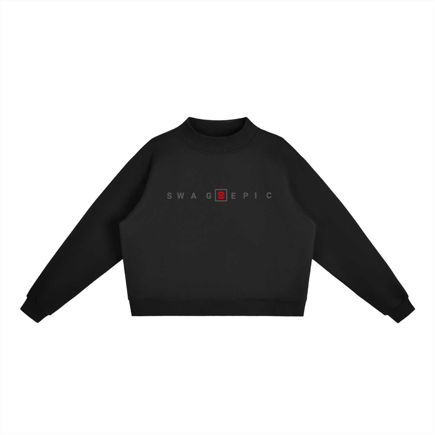 Essential Fleece Mock-Neck Crew Sweatshirt – Swag Ladies