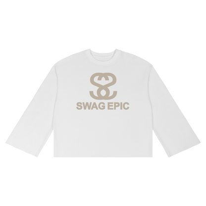 Unisex Waffle Raw Edge Long Sleeve T-Shirt - "Believe in your Swag"