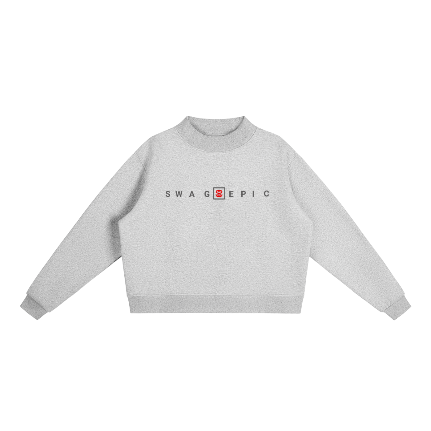Essential Fleece Mock-Neck Crew Sweatshirt – Swag Ladies