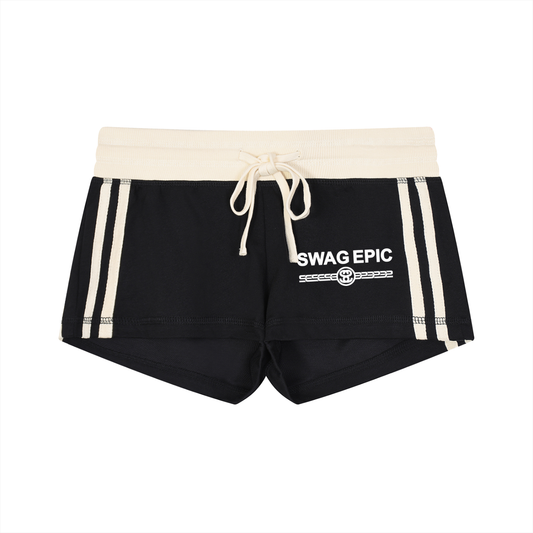 Women's Contrast Stripe Track "Swag Epic" Shorts