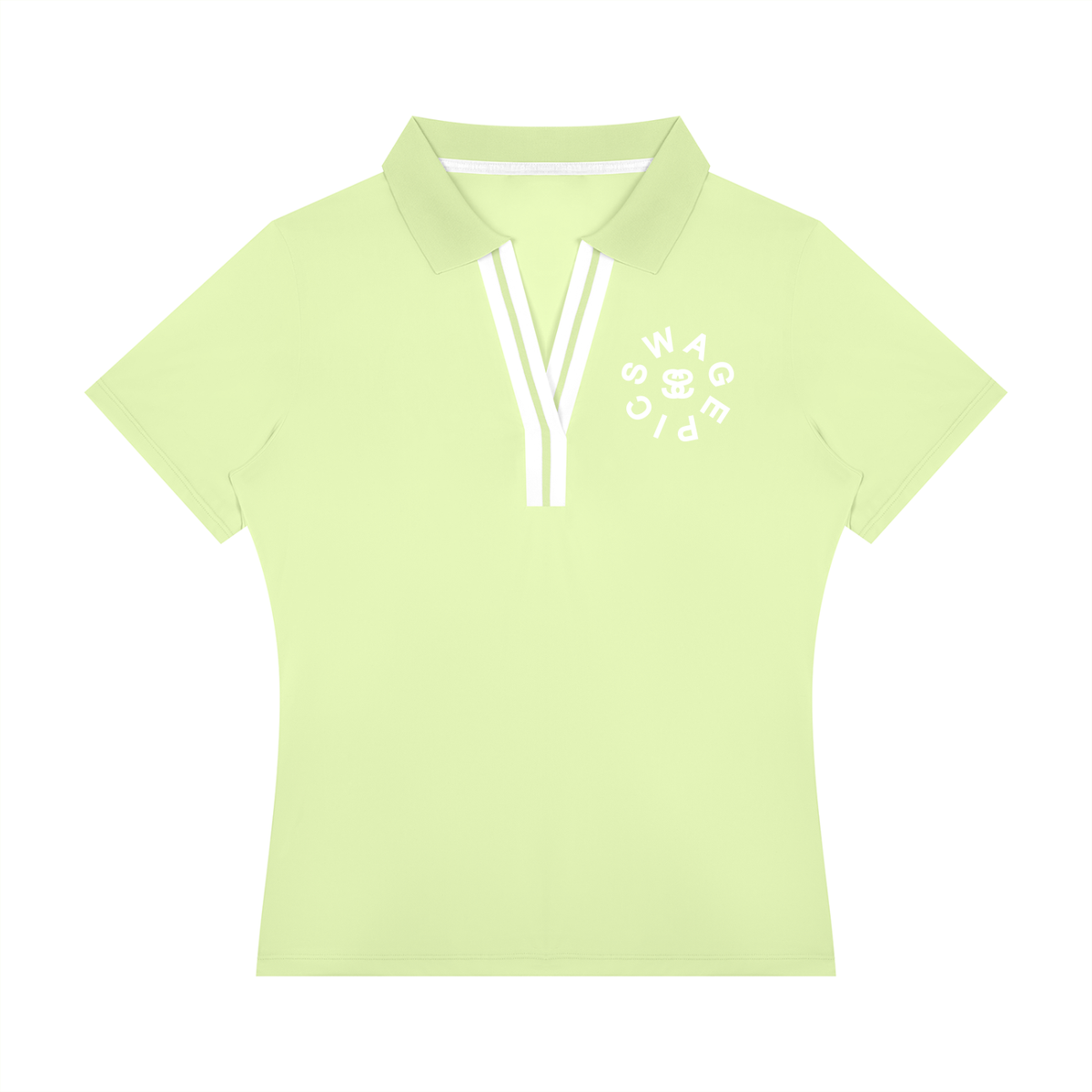 Women’s Color Block Polo Shirt - "Swag Circle"