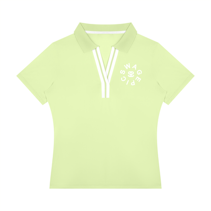 Women’s Color Block Polo Shirt - "Swag Circle"