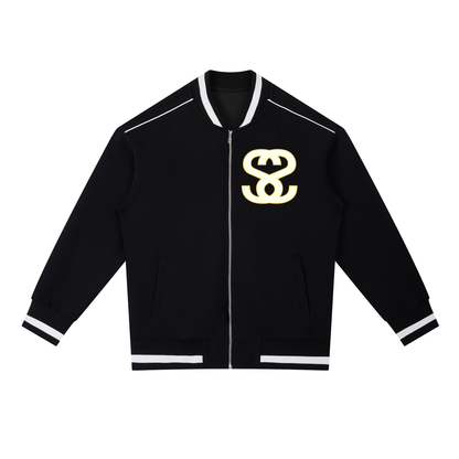 Contrast Piping Zip Bomber Jacket - "New Attitude"