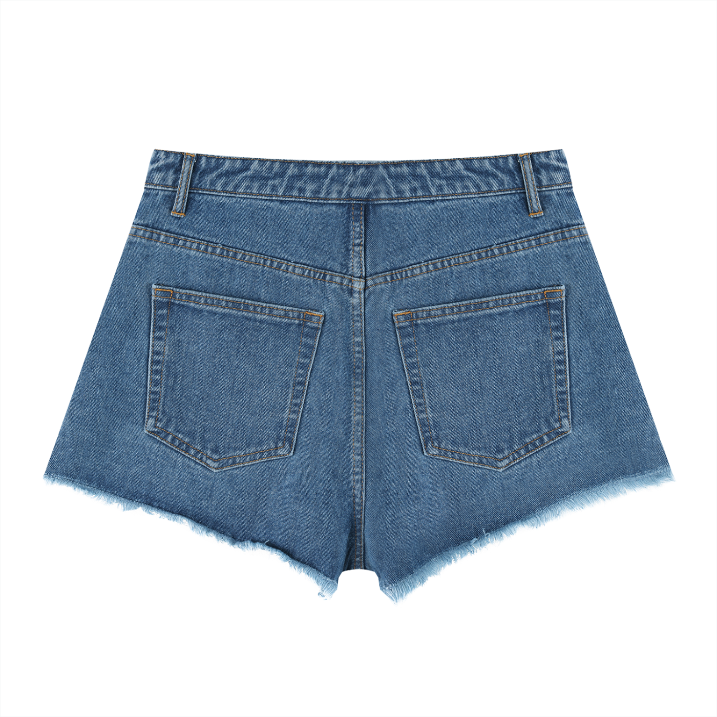 Women's Vintage Wash High Rise Denim Shorts - Swag Ladies