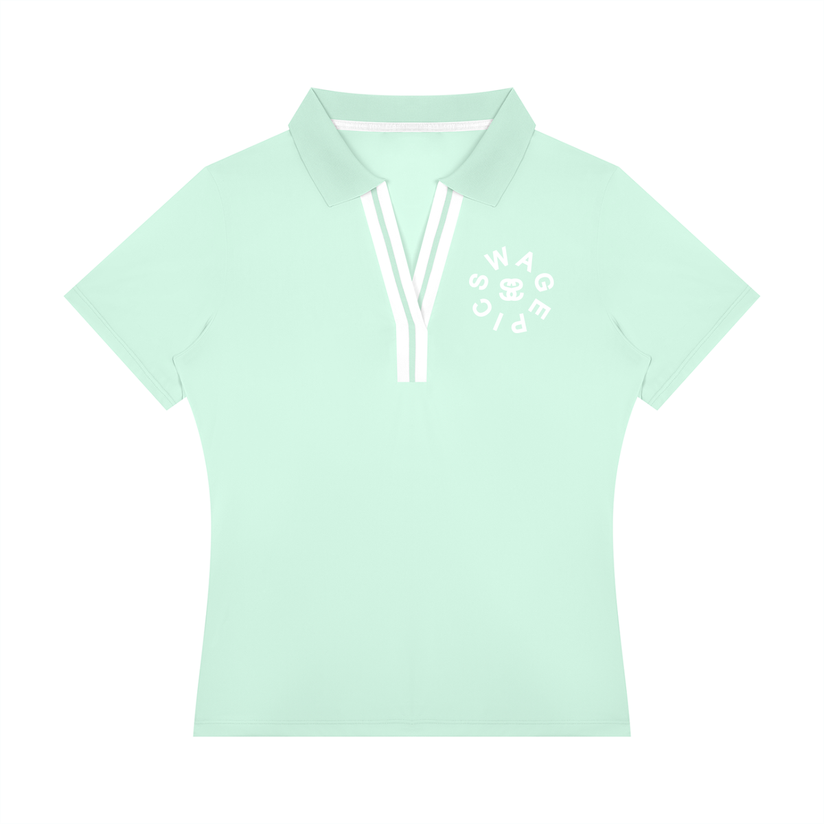 Women’s Color Block Polo Shirt - "Swag Circle"