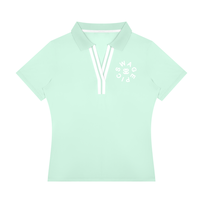 Women’s Color Block Polo Shirt - "Swag Circle"