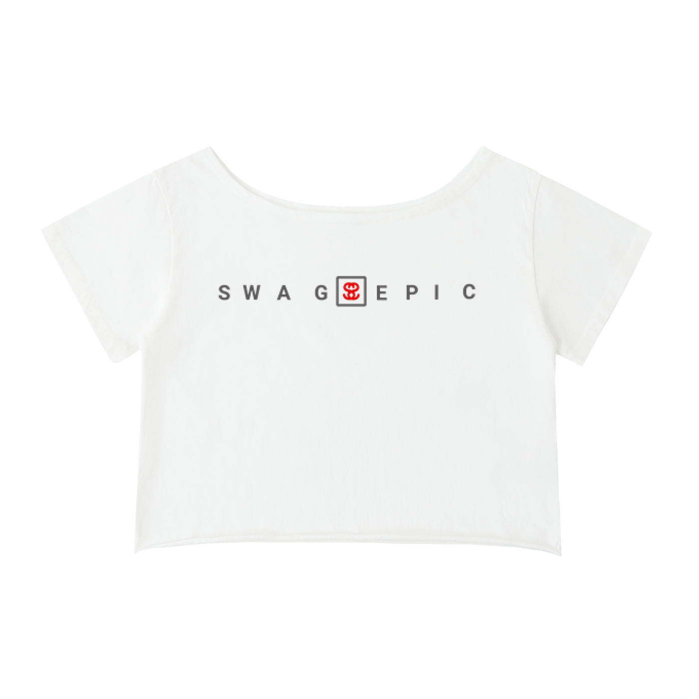 Off-Shoulder Rolled Hem Cotton T-Shirt – Swag Epic Ladies