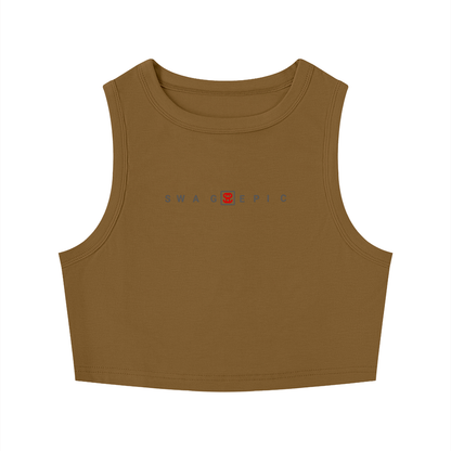 Women's Tight Crewneck Crop Tank Top " Sexy Swag"