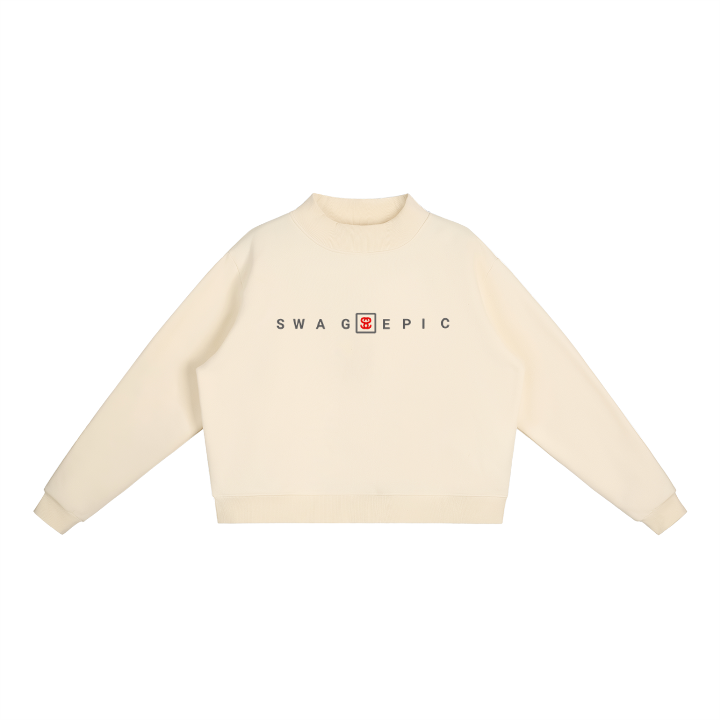 Essential Fleece Mock-Neck Crew Sweatshirt – Swag Ladies