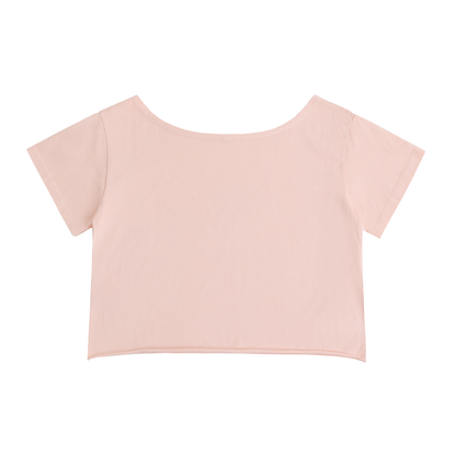 Off-Shoulder Rolled Hem Cotton T-Shirt – Swag Epic Ladies