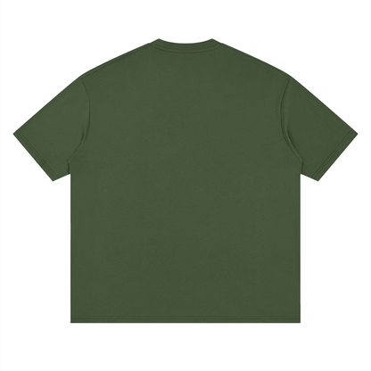 Streetwear Loose Drop Shoulder T-Shirt - Four Wheels move the body