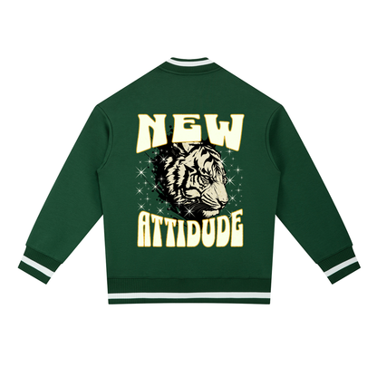Contrast Piping Zip Bomber Jacket - "New Attitude"