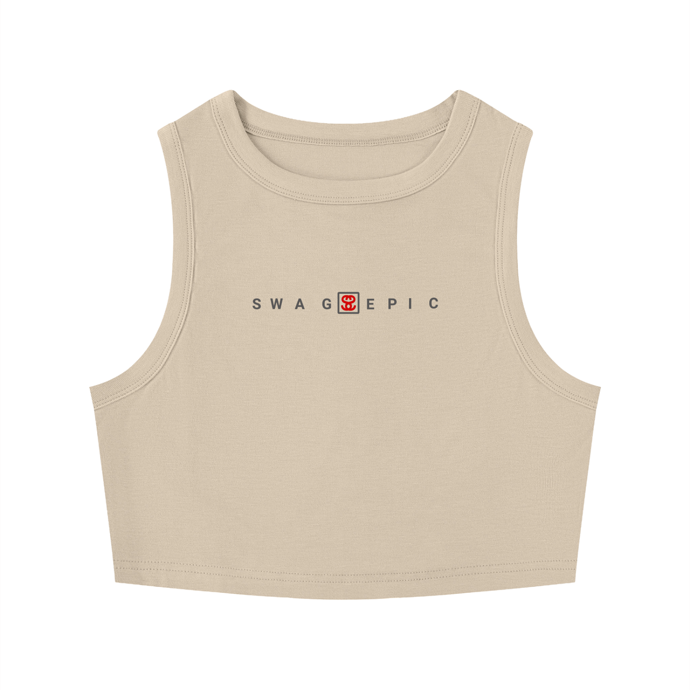Women's Tight Crewneck Crop Tank Top " Sexy Swag"