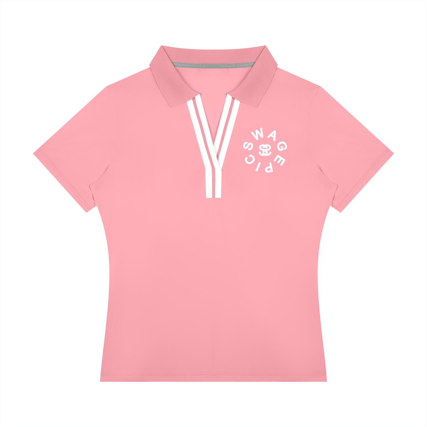 Women’s Color Block Polo Shirt - "Swag Circle"