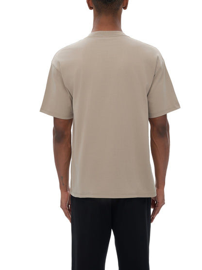 Drop Shoulder Cotton Plain T-Shirt