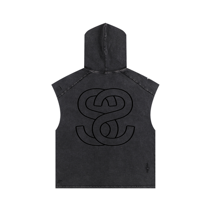 Swag Epic Snow Washed Boxy Hooded Tank Top "Summer Swag collection"