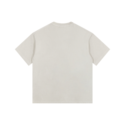 Vintage Washed Oversized Cotton T-Shirt – "Happy Family"