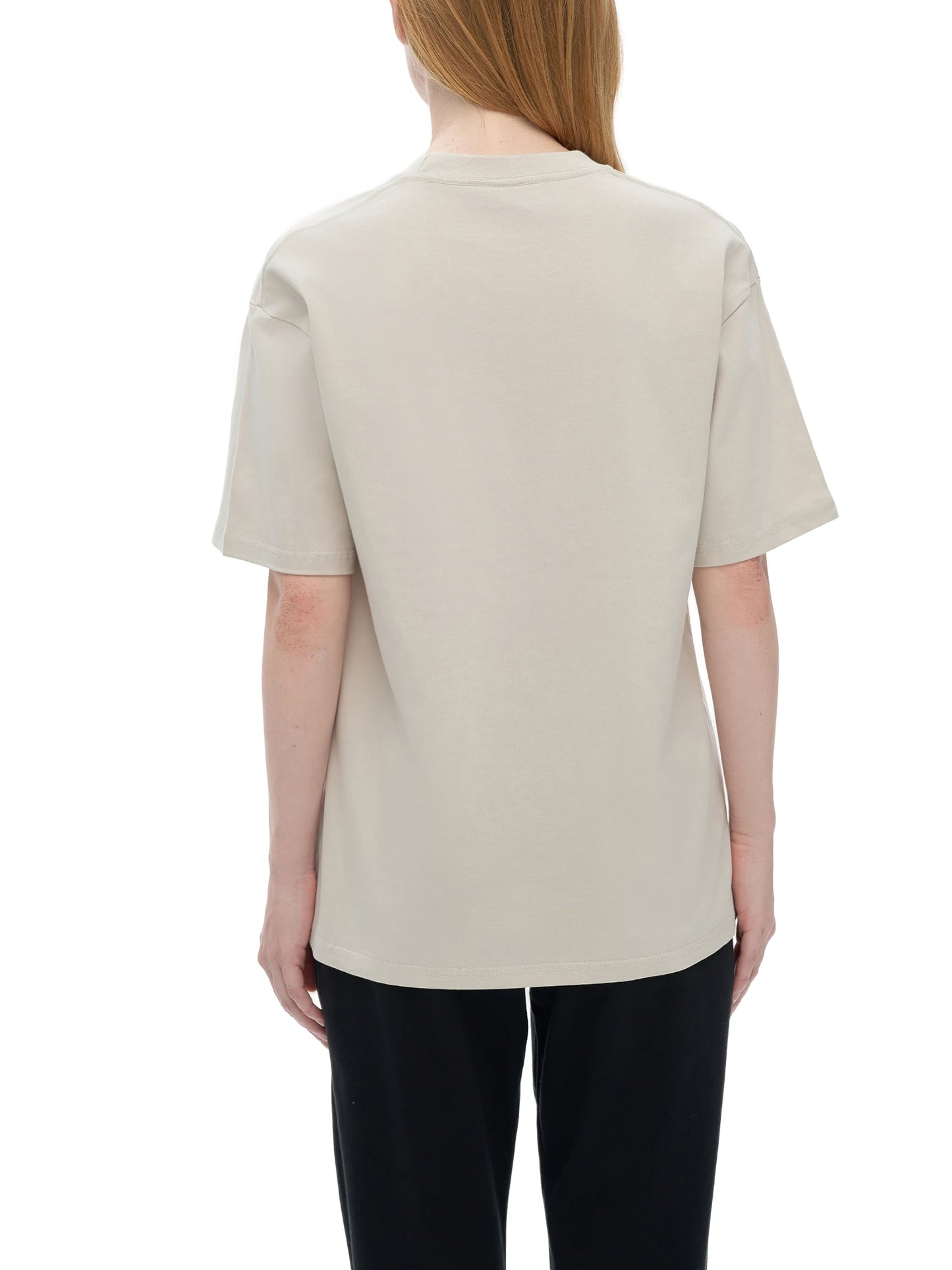 Drop Shoulder Cotton Plain T-Shirt