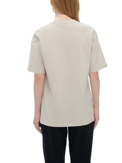 Drop Shoulder Cotton Plain T-Shirt