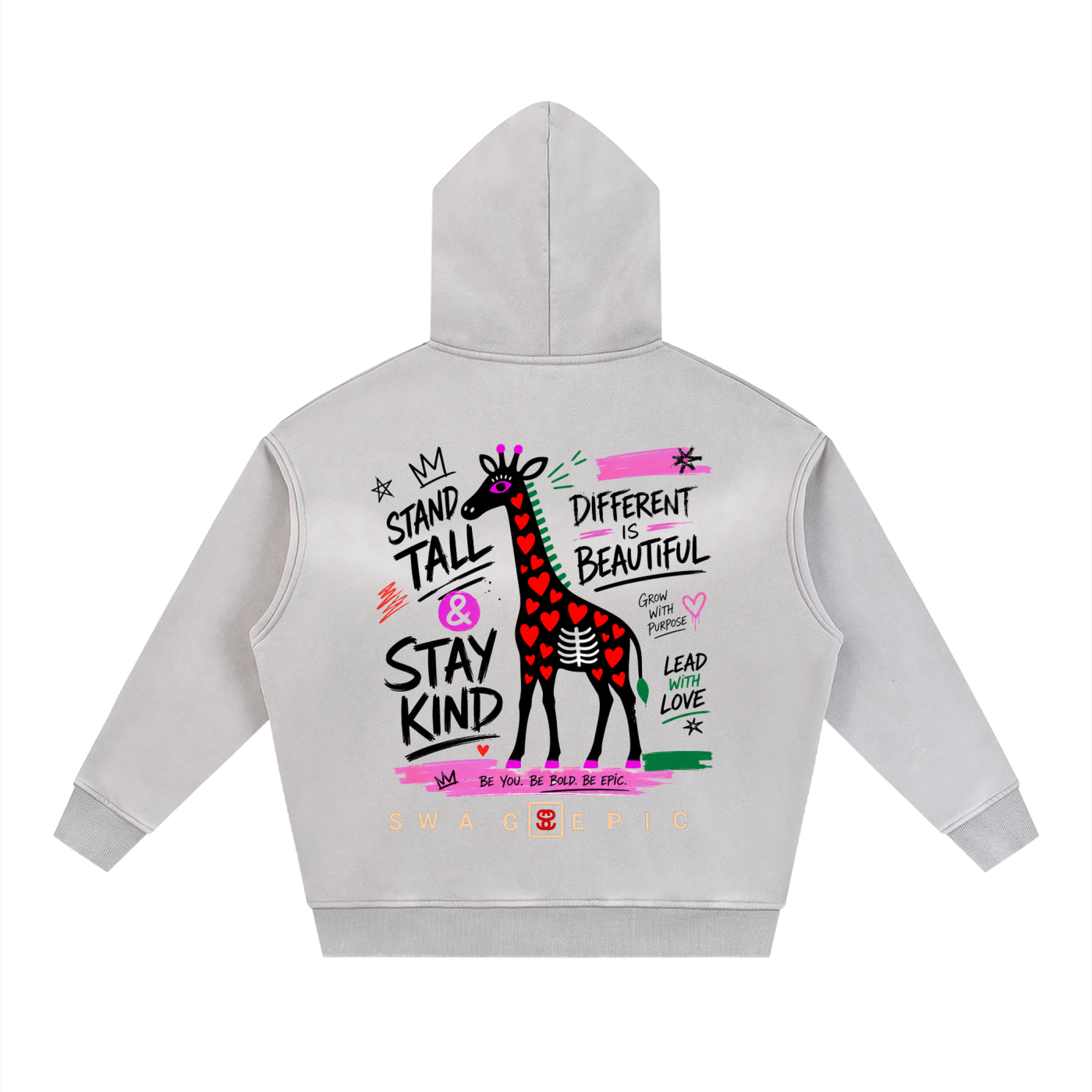 Sunfade Two-way Zipper Boxy Fleece Hoodie