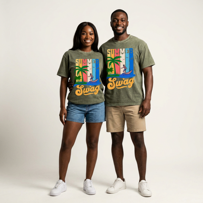 Swag Epic Mineral Wash Waffle Knit T-Shirt “Summer Swag Collection”