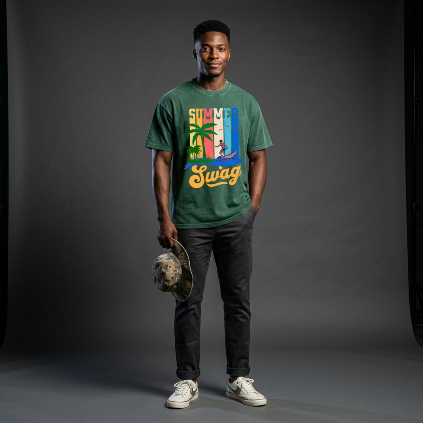Swag Epic Mineral Wash Waffle Knit T-Shirt “Summer Swag Collection”