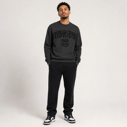 Classic Unisex Cotton Sweatshirt - "Swag Original SS Curve"