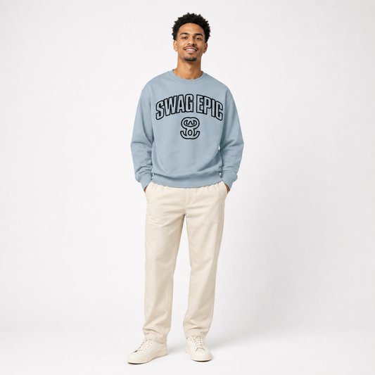 Classic Unisex Cotton Sweatshirt - "Swag Original SS Curve"