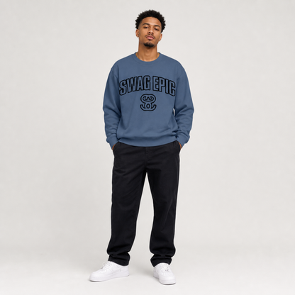Classic Unisex Cotton Sweatshirt - "Swag Original SS Curve"