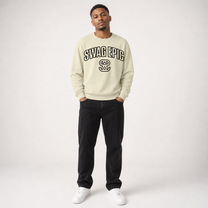 Classic Unisex Cotton Sweatshirt - "Swag Original SS Curve"