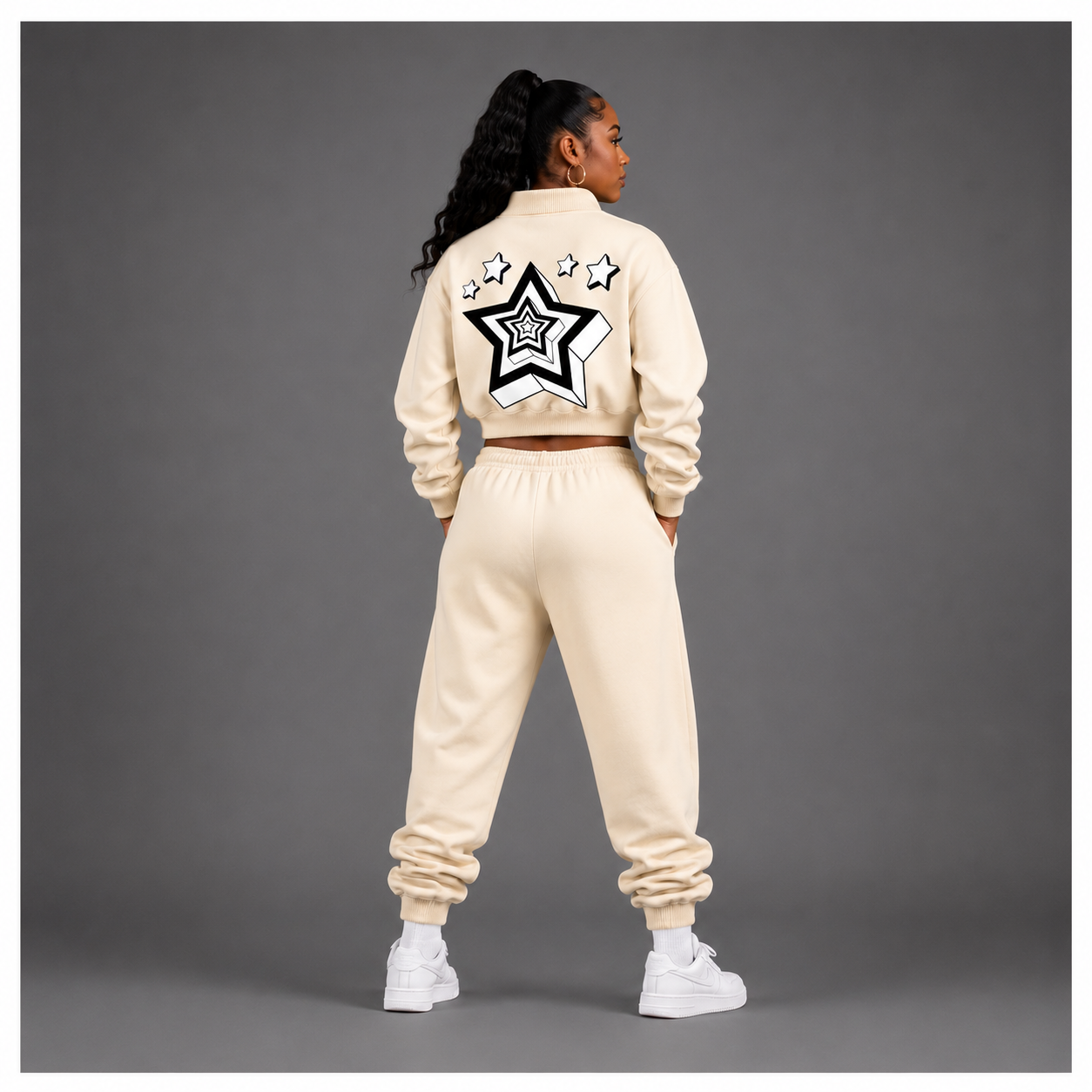 Essential Fleece Mock-Neck Crew Sweatshirt – Swag Ladies