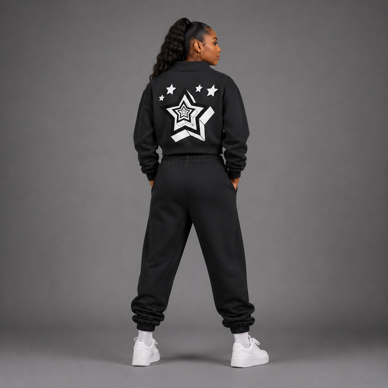 Essential Fleece Mock-Neck Crew Sweatshirt – Swag Ladies