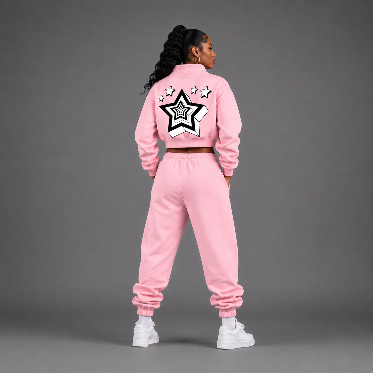 Essential Fleece Mock-Neck Crew Sweatshirt – Swag Ladies