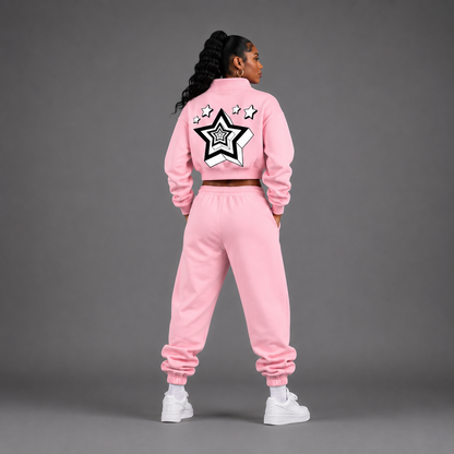 Essential Fleece Mock-Neck Crew Sweatshirt – Swag Ladies