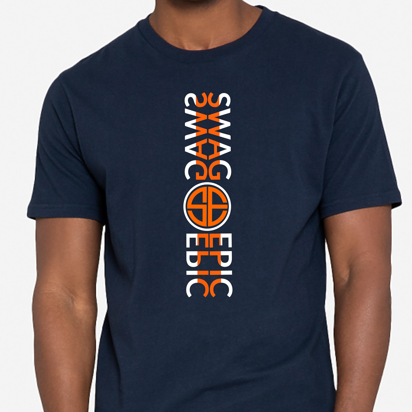 "SWAG IN COLOR" (NAVY BLUE) PREMIUM LUXURY T-SHIRT