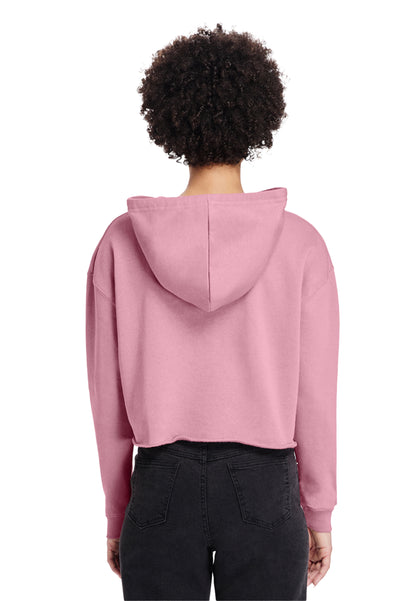 Lady's Relaxed Crop Hoodie - "Plain"