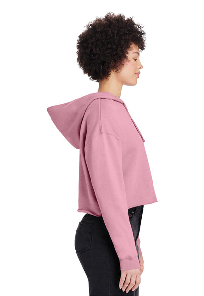 Lady's Relaxed Crop Hoodie - "Plain"