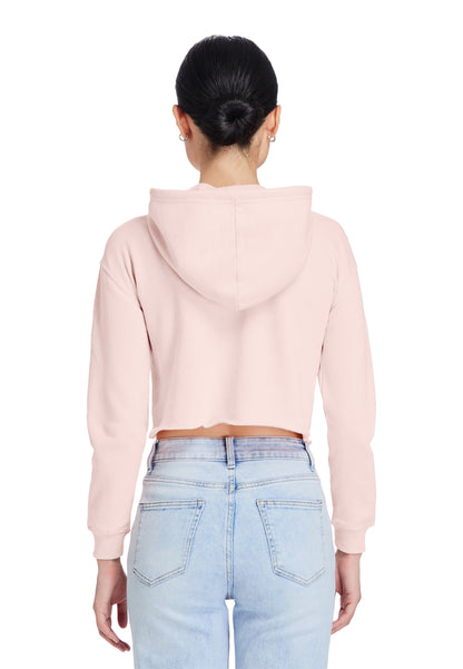 Lady's Relaxed Crop Hoodie - "Plain"